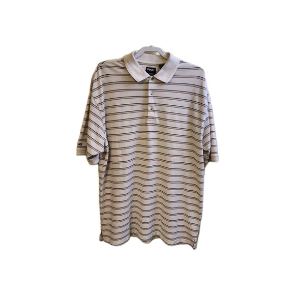 Men Ping Collection Dry Fiber Dynamics/ UV Protect Large White With Brown... - Picture 1 of 6